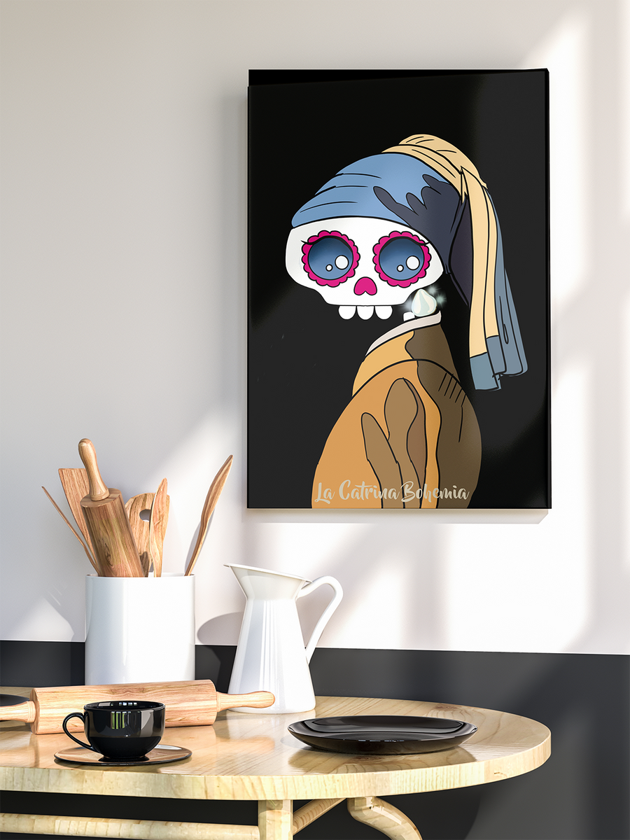 Girl with a Pearl Earring printed board, original interior decoration, the best gift