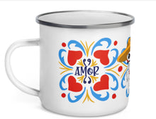 Cargar imagen en el visor de la galería, MUG ENAMELED  AMOR ETERNO