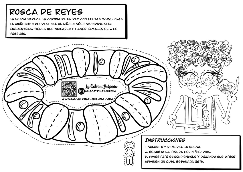 Rosca de Reyes: Tradición y Actividad Creativa para la Familia [Descargable gratis]