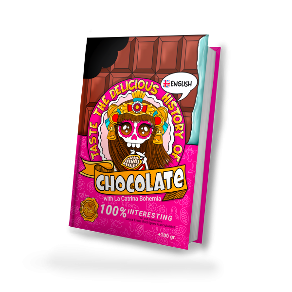 Ilustrated book for kids Taste the Delicious History of Chocolate with La Catrina Bohemia