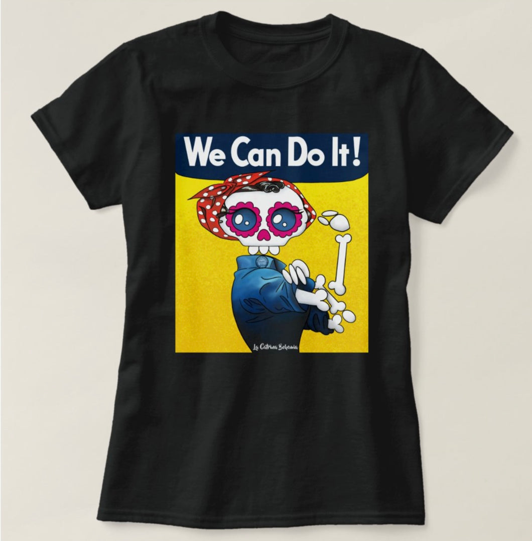 Black T-shirt Catrina Bohemia  We can do it