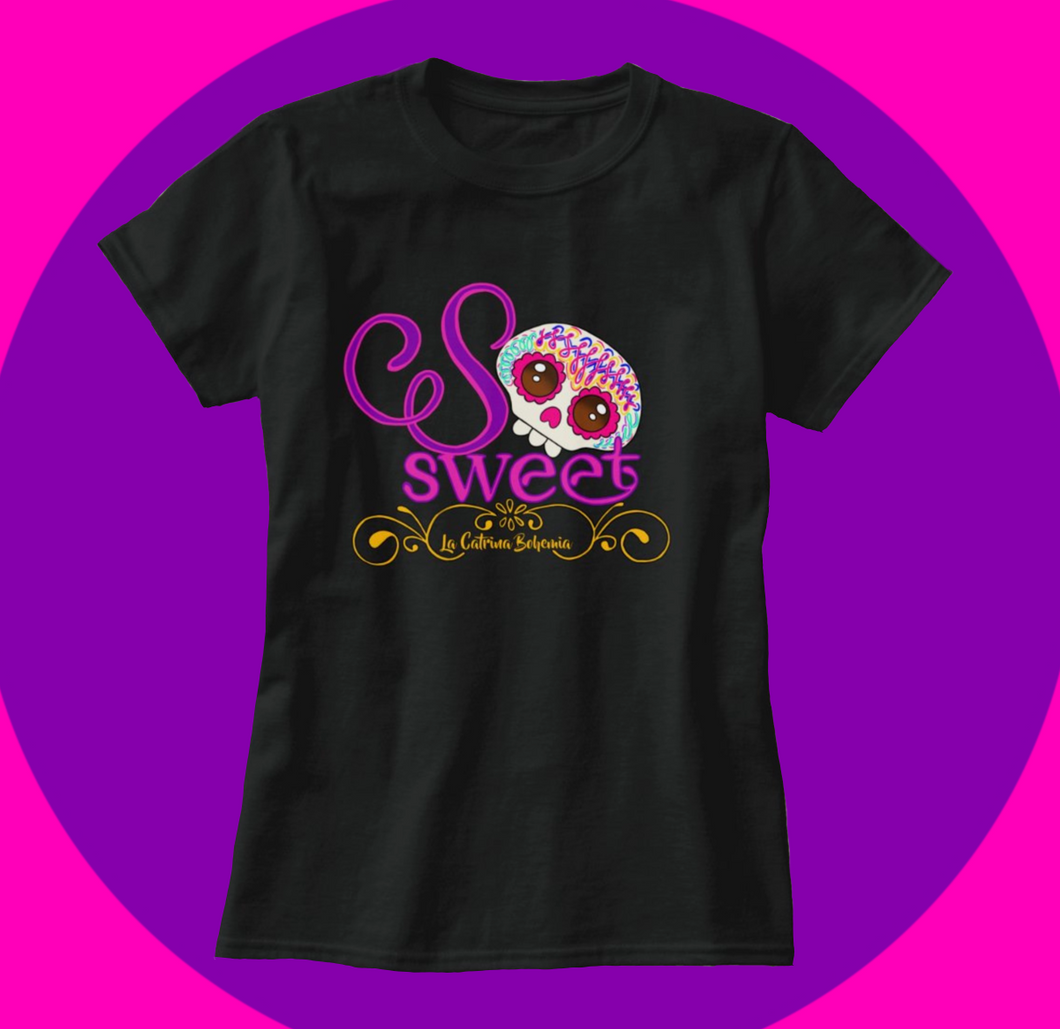 Día de Muertos -So Sweet Black T-shirt