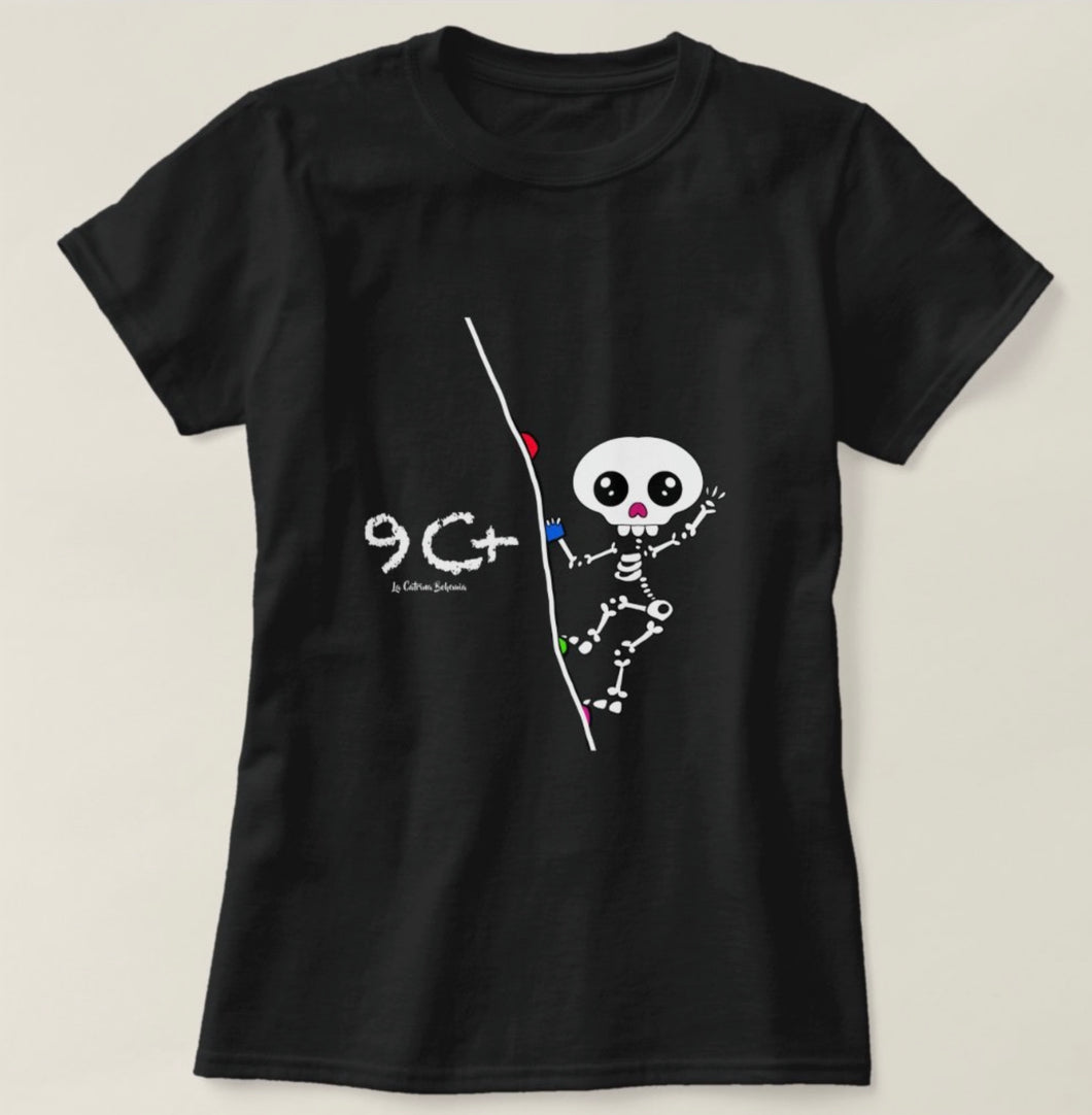 Black T-shirt Catrina Bohemia climb 9c